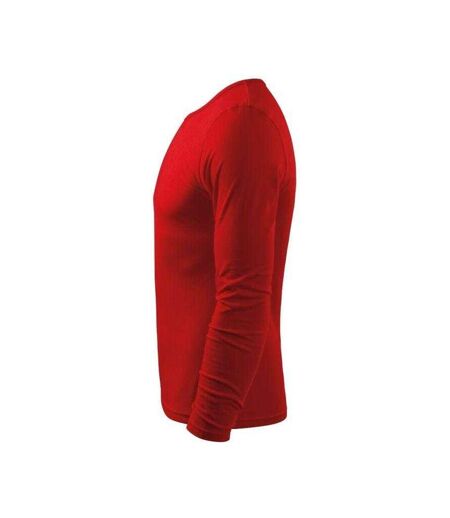 T-shirt Manches Longues Homme Rouge Adler