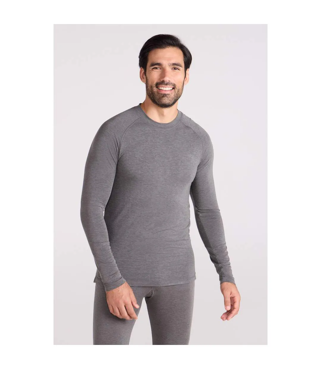 Haut Thermique Keep The Heat Homme Charbon Mountain Warehouse-1