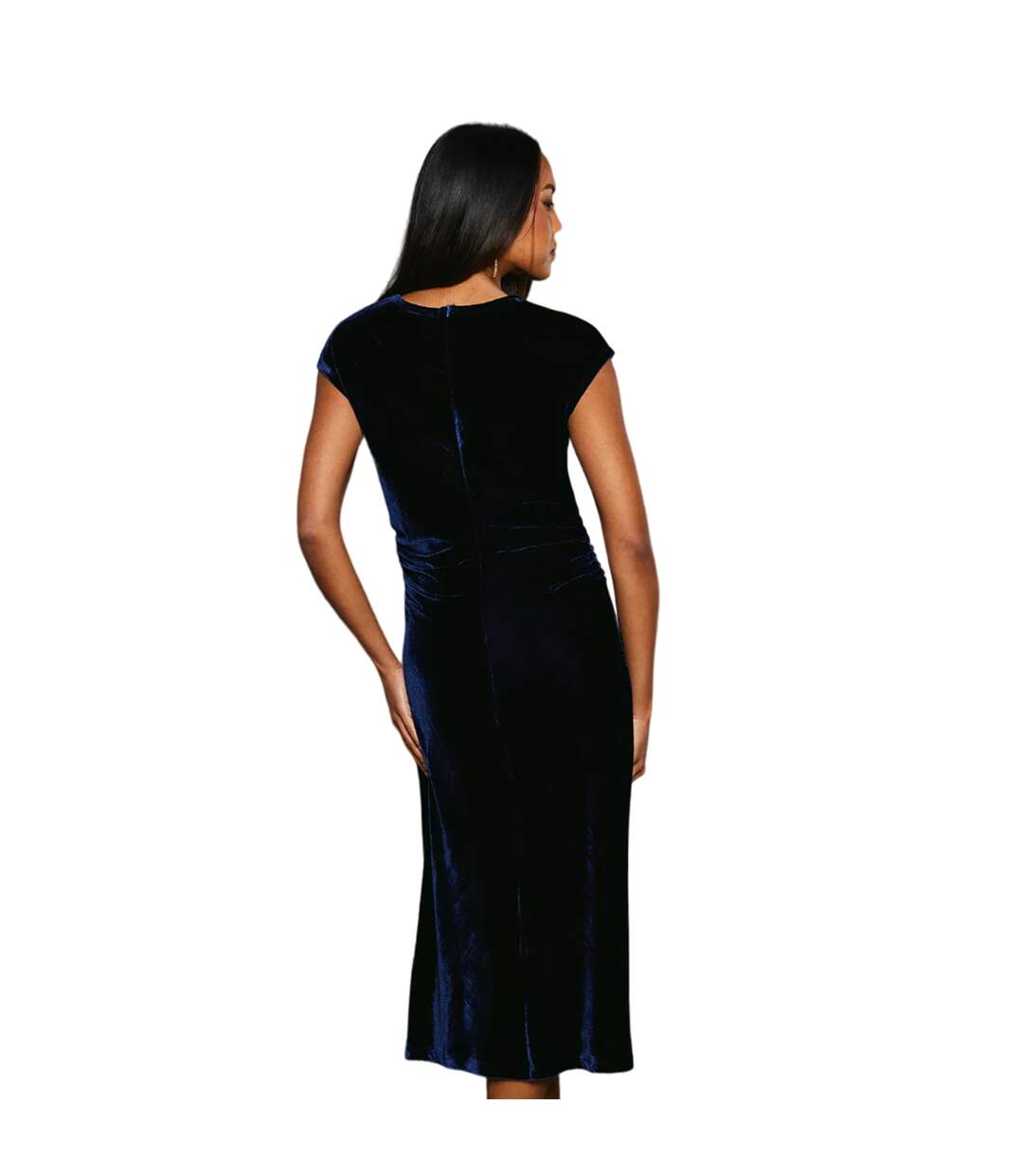 Robe mi-longue femme indigo Principles-2