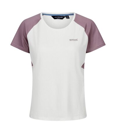 T-shirt emera femme blanc / lavande Regatta