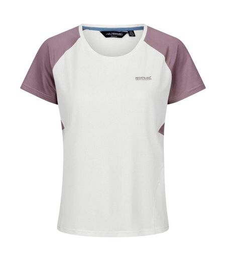 T-shirt emera femme blanc / lavande Regatta