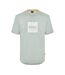 Mens Stitched Cotton Logo T-shirt Green Boss-1