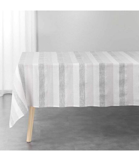 Nappe en Coton Tissée Eldora 140x240cm Argent