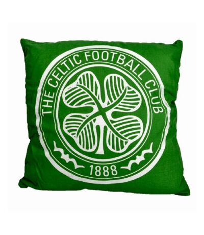 Celtic FC Crest Throw Pillow (Green/White) (One Size)