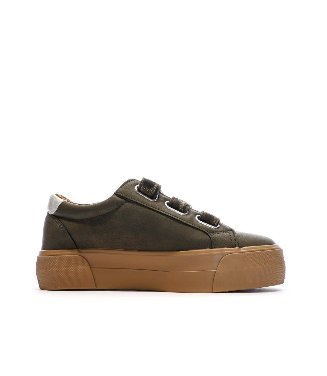 Baskets kaki plateforme femme kaporal clovia-2