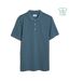 Mens Cotton Short-sleeved Polo Shirt Chalk Blue Farah-1