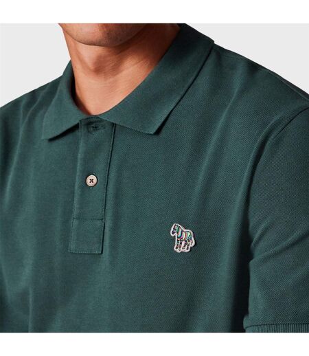 Mens Zebra Regular Polo Shirt Dark Green Paul Smith