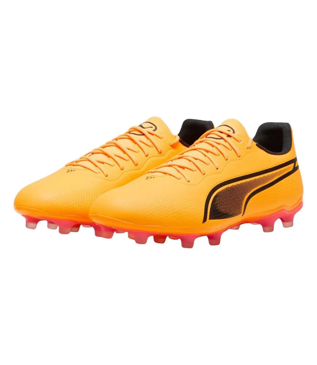 Chaussures De Foot Pour Terrain Ferme King Pro Homme Orange Puma-1