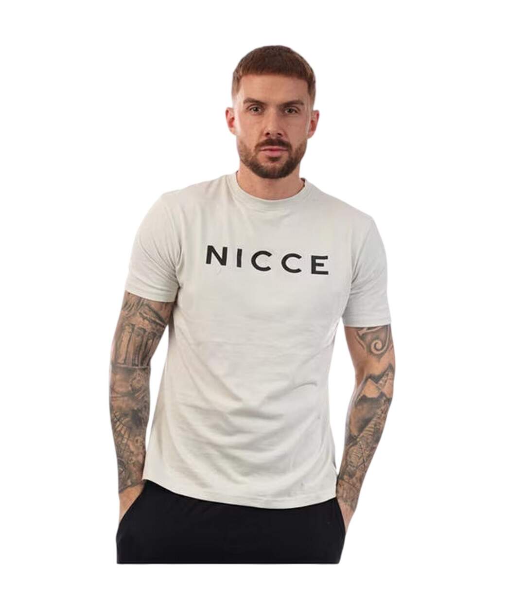 Mens Aderyn Cotton Loungewear Set Black Nicce-3