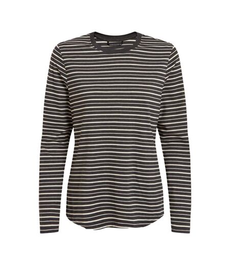 T-shirt Manches Longues Motif/style Rayé Akona Femme Gris Foncé Craghoppers