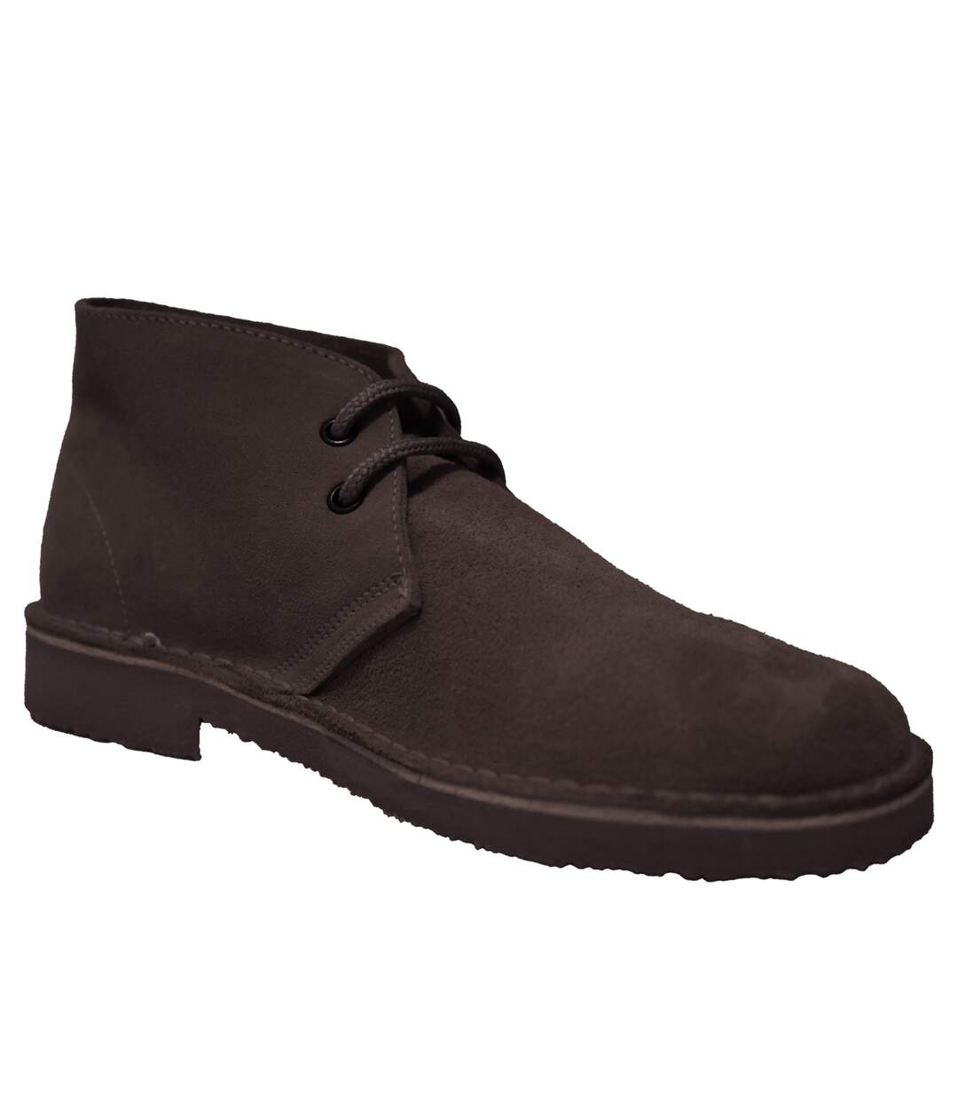 Roamers Mens Real Suede Unlined Desert Boots (Dark Brown) - UTDF111-1