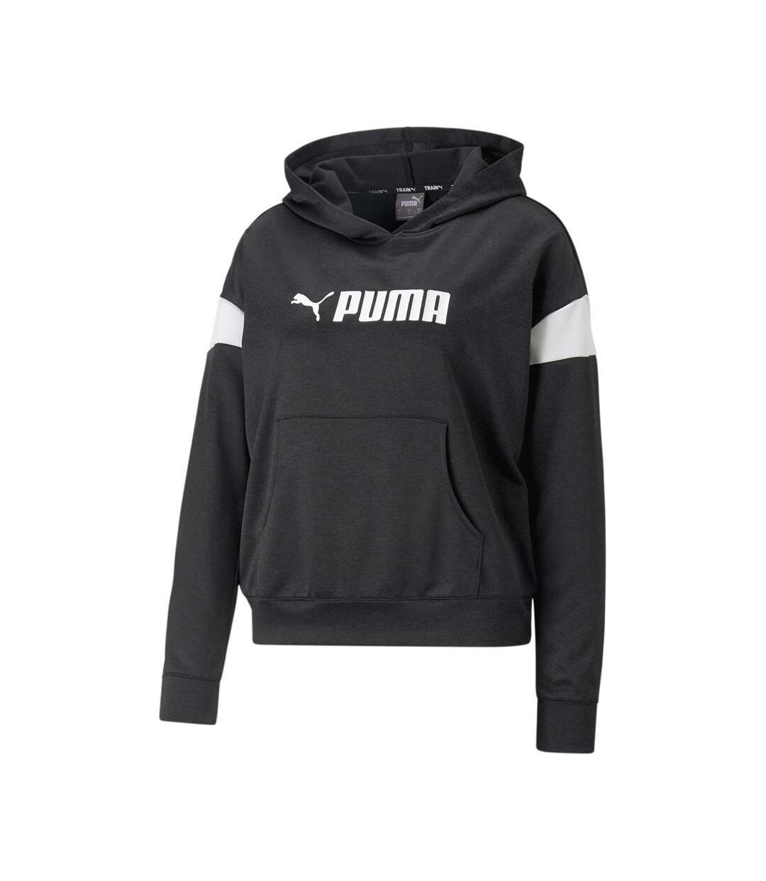 Sweat à Capuche Noir Femme Puma Techknit - S-1