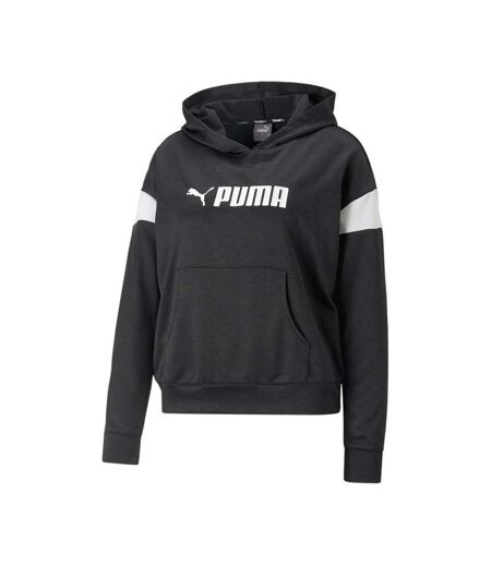 Sweat à Capuche Noir Femme Puma Techknit - S