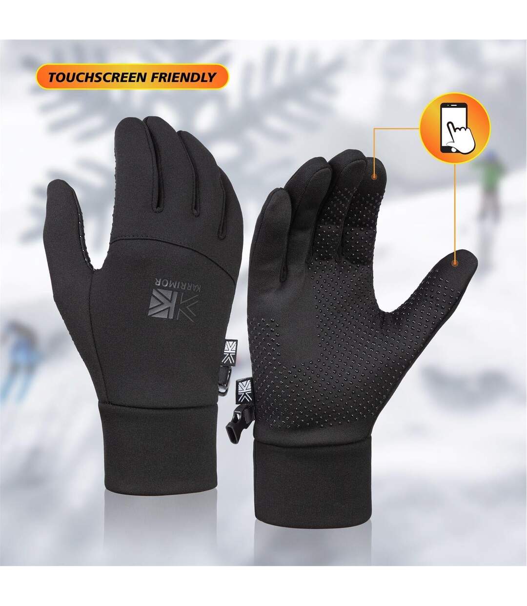 Gants Thermiques Femme M-l Noir Karrimor-2