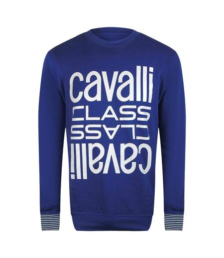 Sweat Motif Logo Adulte Bleu Iris Cavalli Class