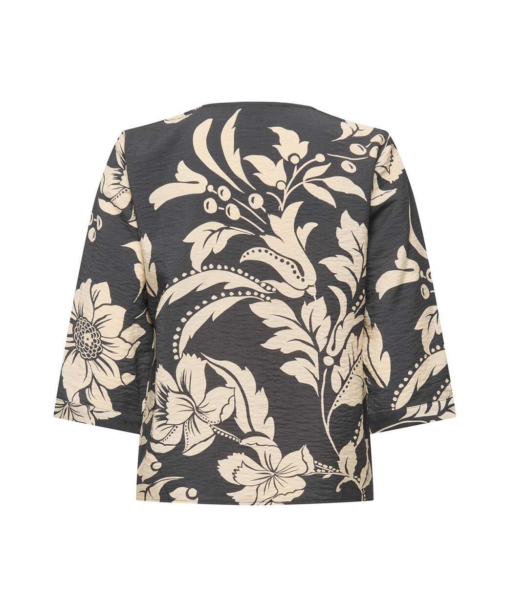 Blouse beige/gris foncé femme jdy troya-2