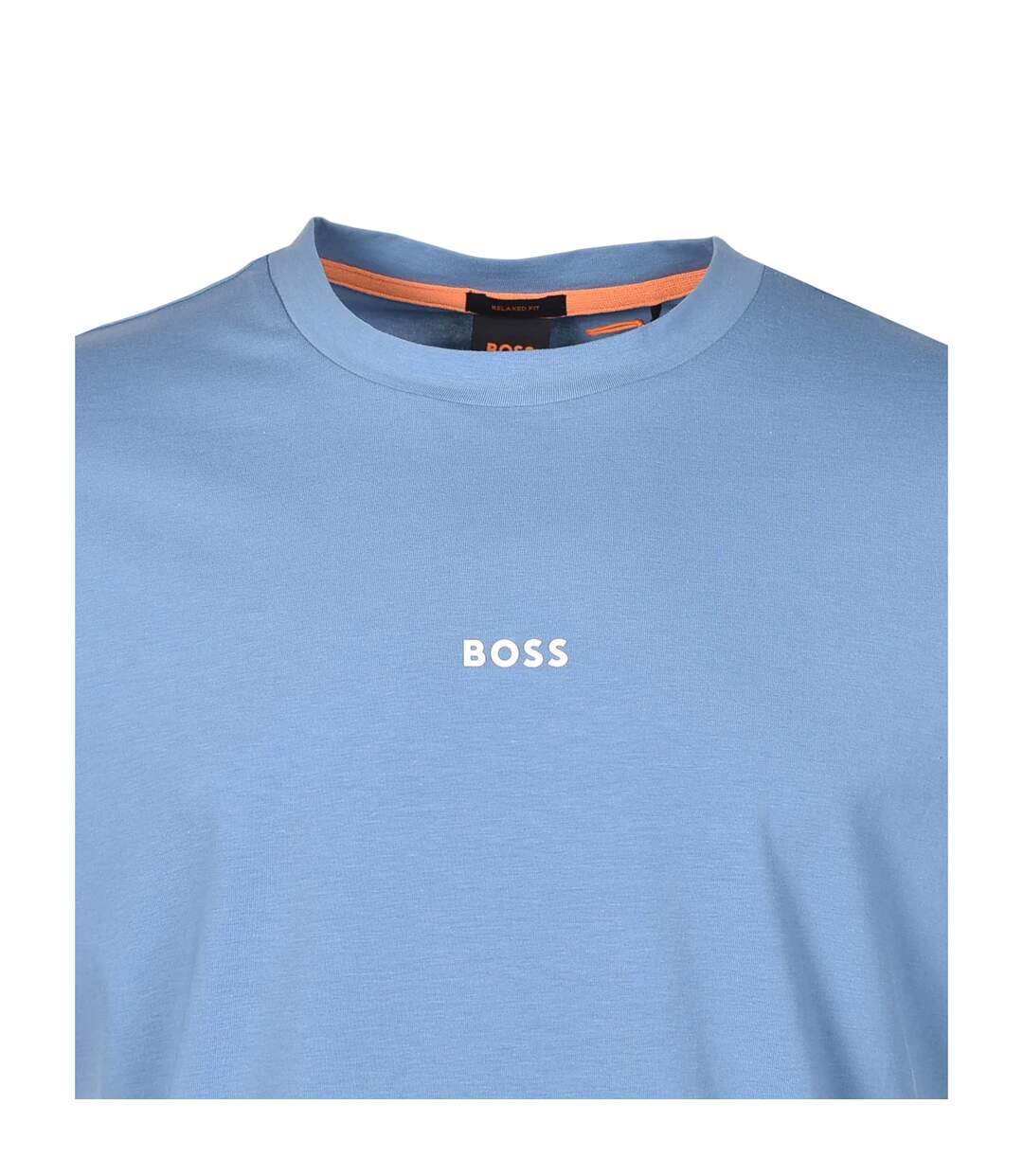 T-shirt Motif/style Logo Tchup Homme Bleu Boss-3