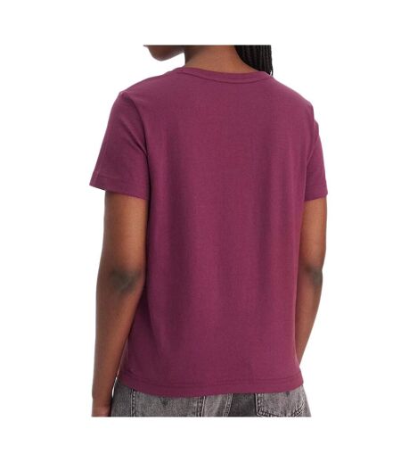 T-Shirt bordeaux femme calvin klein jeans archive lv047b205g