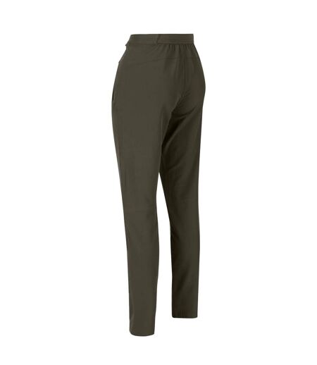 Pantalon de marche pentre femme kaki foncé Regatta