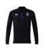 Mens Rangers Fc Quarter Zip Training Fleece Top Black Castore-1