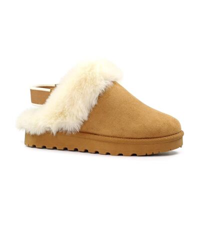 Chaussons Mules Nevis Femme Brun Clair Lunar