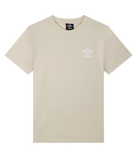 Womens/ladies core classic t-shirt biscotti/white Umbro