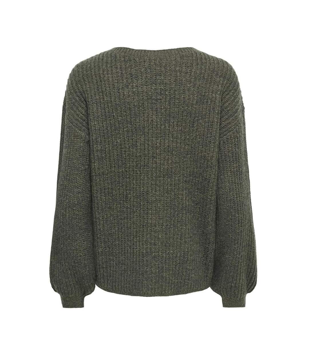 Pull vert femme jdy tennison life-2