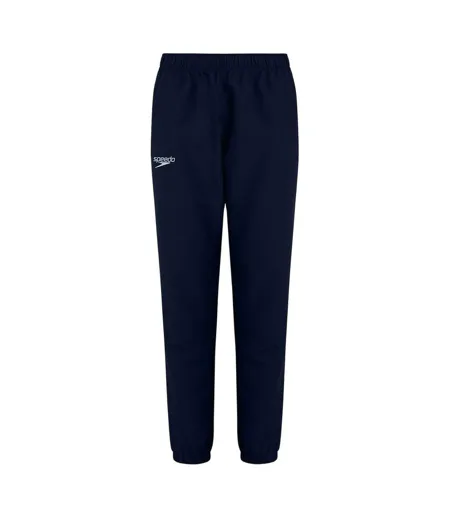 Womens/ladies Club Plain Tapered Tracksuit Bottoms Navy Speedo