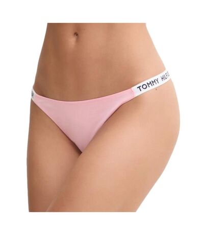 String rose femme tommy hilfiger high thong - l