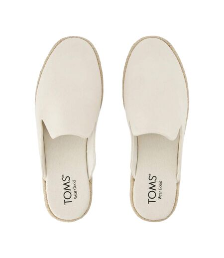 Womens/ladies Santiago Suede Mules Light Sand Toms