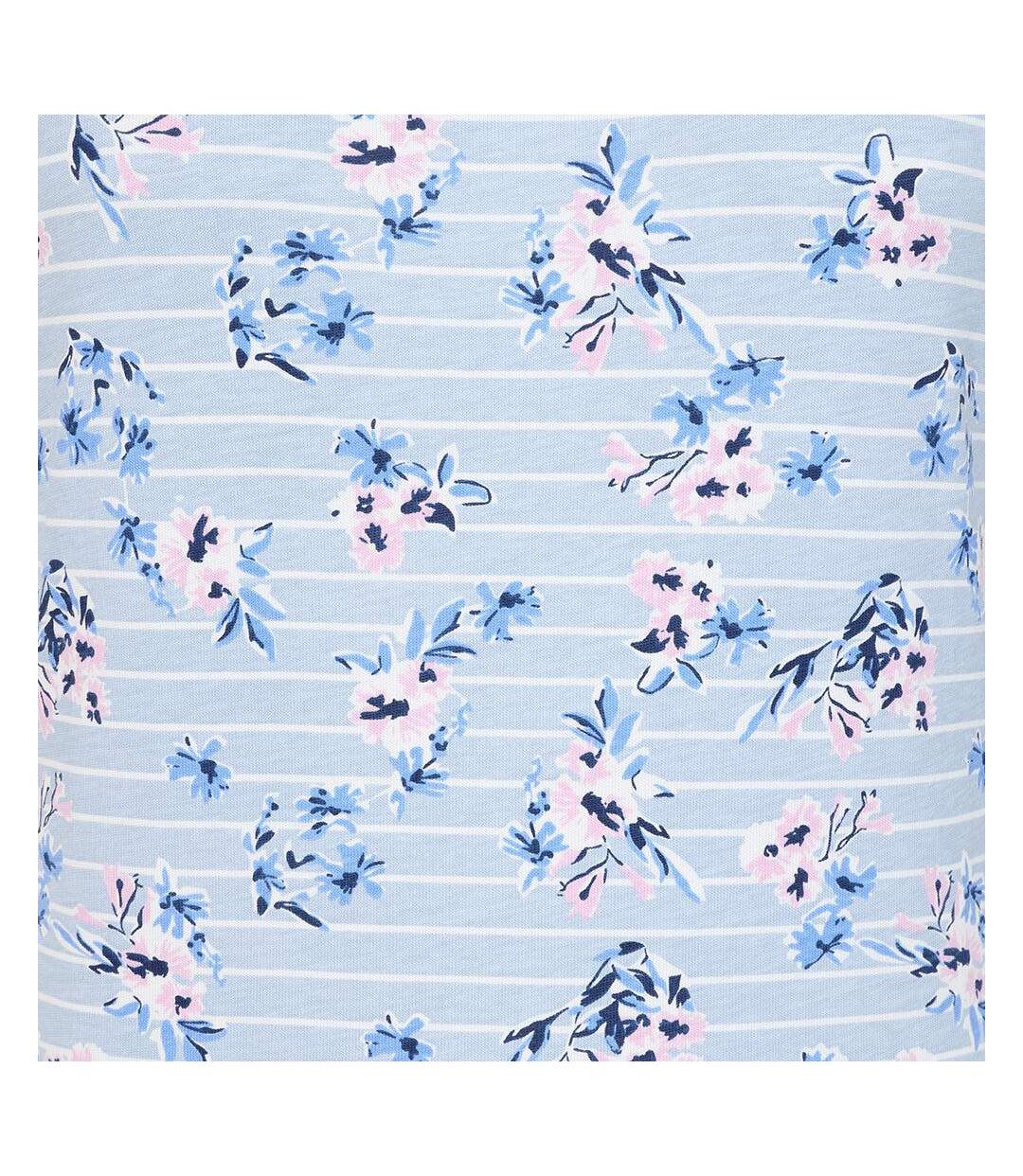 Womens/ladies Meadow Floral T-shirt Meadow Lazy Jacks-2