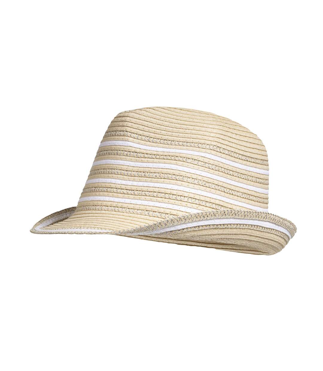 Isotoner Chapeau femme trilby rayé-5