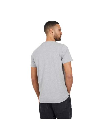 Mens Short-sleeved Polo Shirt Light Grey Marl Brave Soul