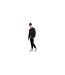 Mens Ribbed Waistband Sweatpants Black Lyle & Scott-1