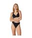 Slip de bain taille haute noir Sanary-4