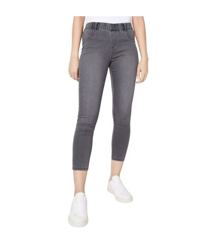 Womens/ladies skinny ankle grazer jegging grey Dorothy Perkins