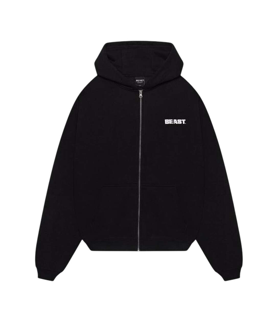 Unisex Adult Core Full Zip Hoodie Black BEAST-1