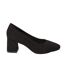 Womens/ladies Elise Extra Wide Court Shoes Natural Black Dorothy Perkins-2