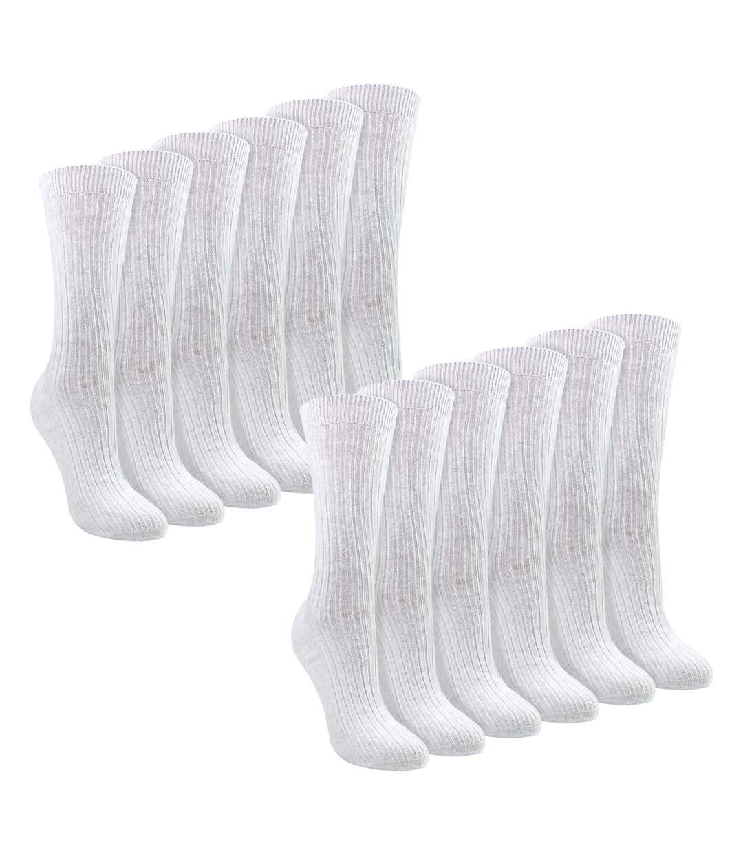Sock Snob - Paquet de 12 chaussettes douces 100 % coton pour dames-1