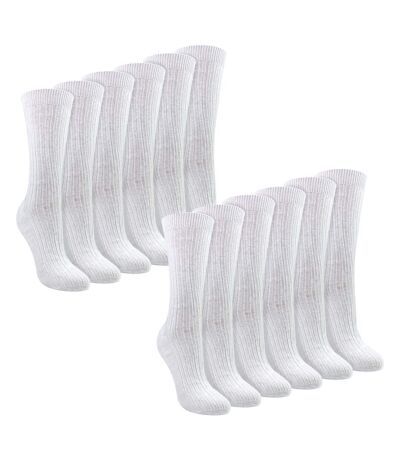 Sock Snob - Paquet de 12 chaussettes douces 100 % coton pour dames