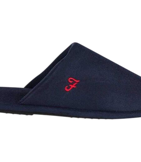 Mens Cullinan Flat Mule Slippers Navy Farah