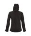 SOLS Womens/Ladies Replay Hooded Soft Shell Jacket (Breathable, Windproof And Water Resistant) (Black) - UTPC411
