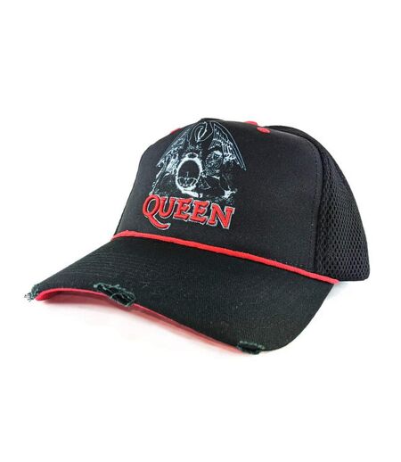 Amplified - Casquette trucker LINE ART CREST - Adulte (Noir / Rouge) - UTGD480