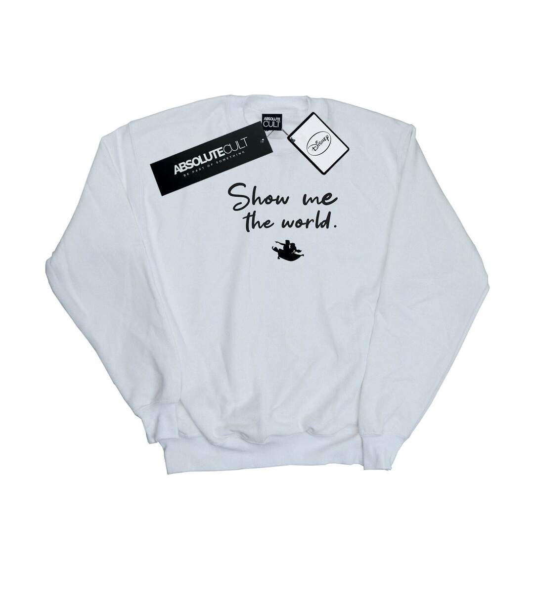 Disney - Sweat ALADDIN SHOW ME THE WORLD - Femme (Blanc) - UTBI13224-1