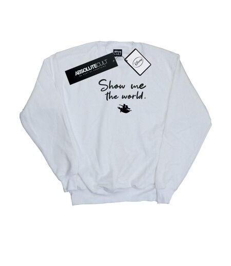 Disney - Sweat ALADDIN SHOW ME THE WORLD - Femme (Blanc) - UTBI13224