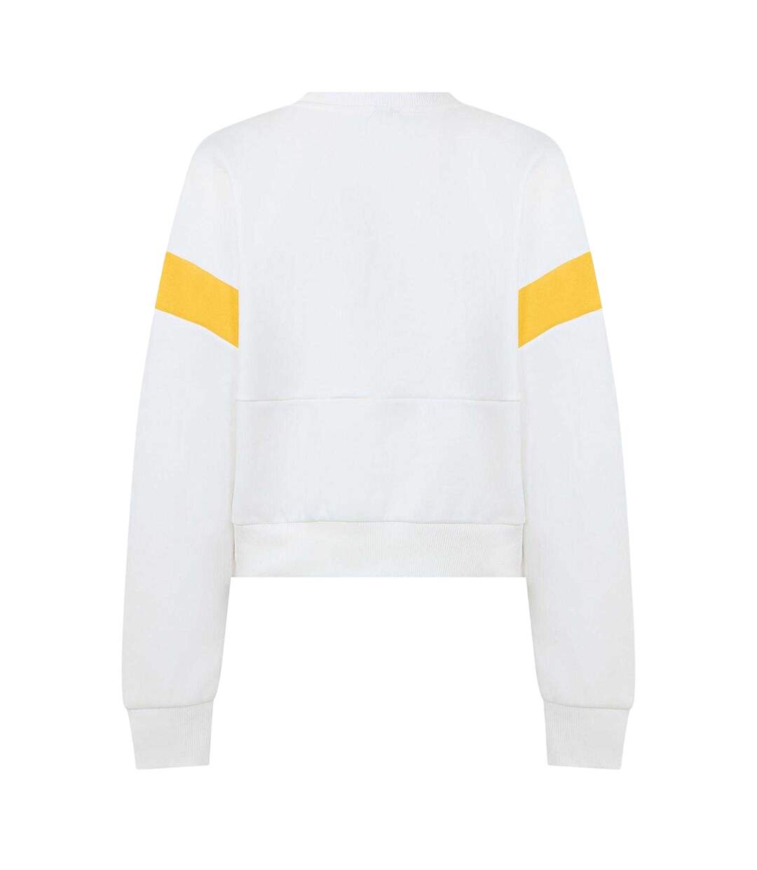 Womens/ladies Dhb Archive Crew Neck Crop Sweatshirt White Black Puma-2