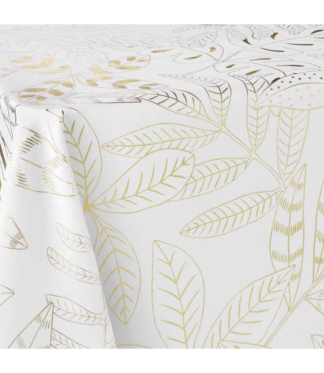 Nappe Imprimée Déco Belflor 150x300cm Blanc-2