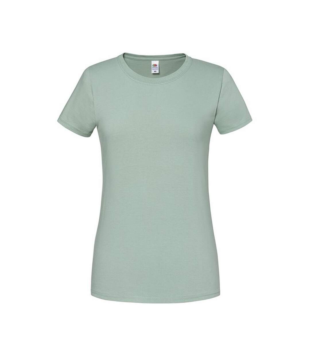 Womens/ladies premium ringspun cotton lady fit t-shirt azure blue Fruit of the Loom-1