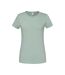 Womens/ladies premium ringspun cotton lady fit t-shirt azure blue Fruit of the Loom-1