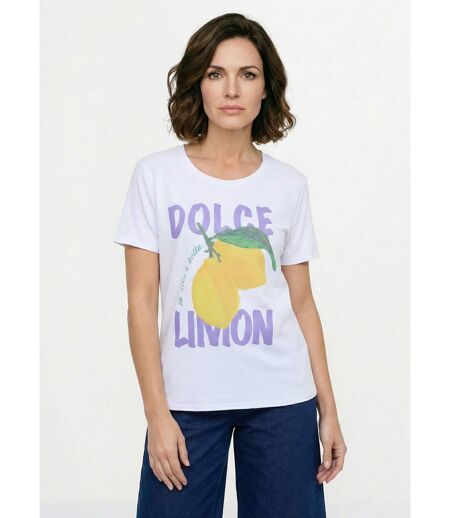 T-shirt à message manches courtes